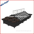 sanitation and high quality fruit and vegetable shelf supermarket display rack